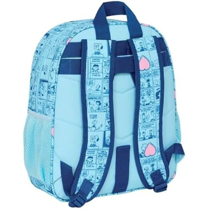 Sac à dos scolaire - SAFTA - SNOOPY LOVE - Adaptable au chariot - Confortable - Pour enfants-1