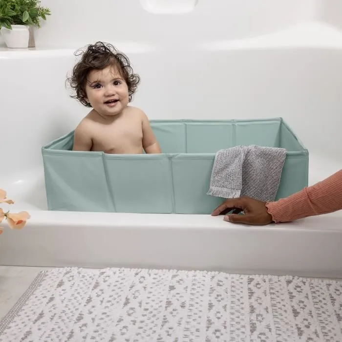 Baignoire bébé pliable - INGENUITY - Nomade - Doublure imperméable - Facile à nettoyer-2