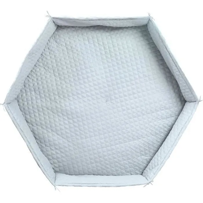 Tapis de parc bébé roba Style - ROBA - Bleu clair - Rembourrage latéral sécurisé - Doux et hydrofuge-0