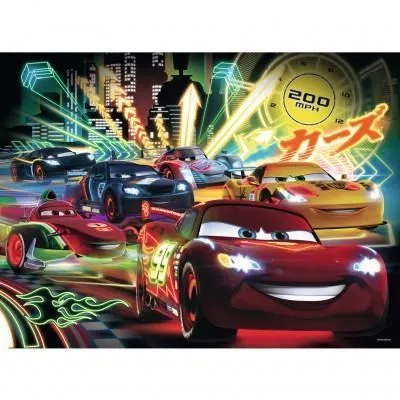 Puzzle 100 pièces XXL - RAVENSBURGER - Cars - Course nocturne - Garçon - A partir de 6 ans-0