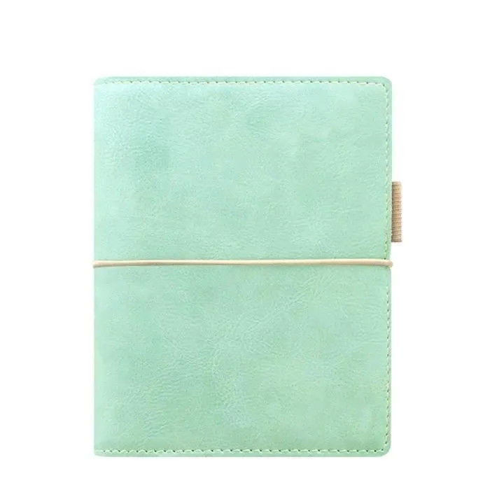 Agenda organiseur - FILOFAX - Domino Soft - Format Pocket - Couverture rigide - Vert amande-0