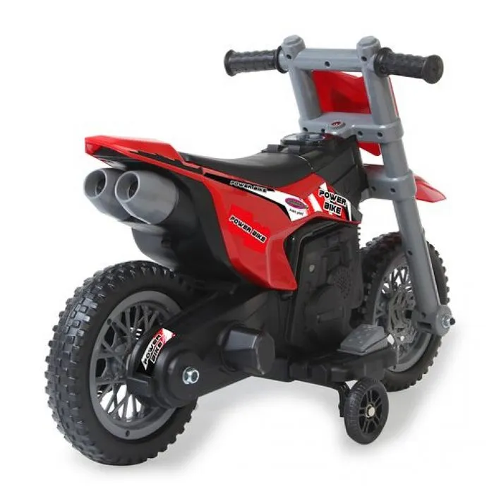 Moto électrique pour enfant - JAMARA - RIDE-ON POWER BIKE ROUGE - Batterie 6V - Pour extérieur-1