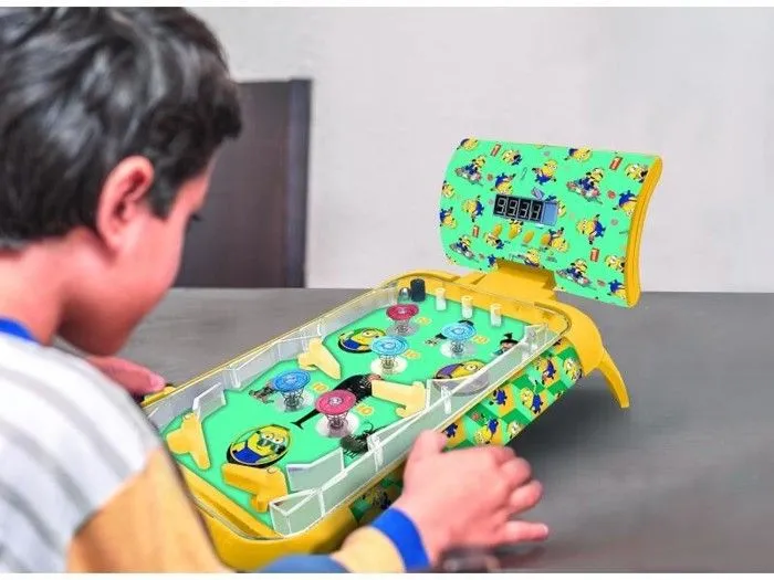 Flipper électronique de table Les Minions avec un superbe design, des sons, des lumières et un affichage du score sur écran-3