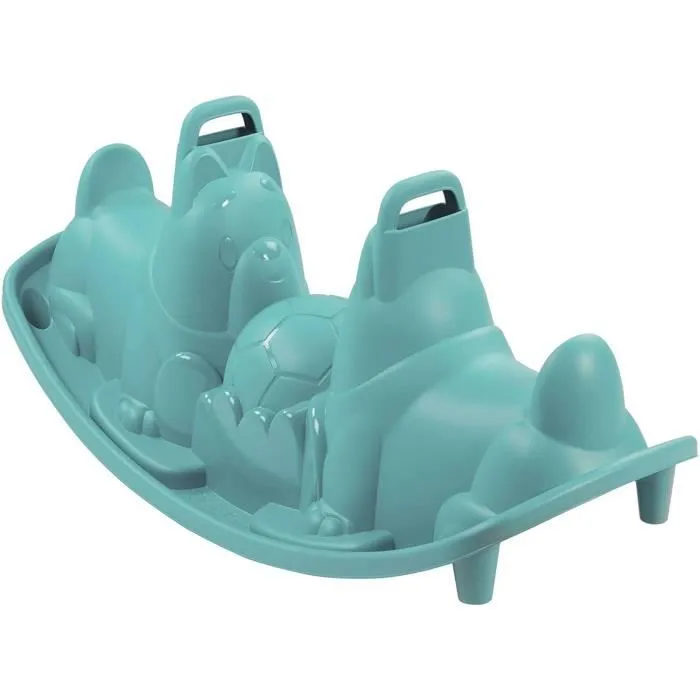 Bascule Chien 3 places - SMOBY - Bleu - Ergonomique - Anti-UV-0