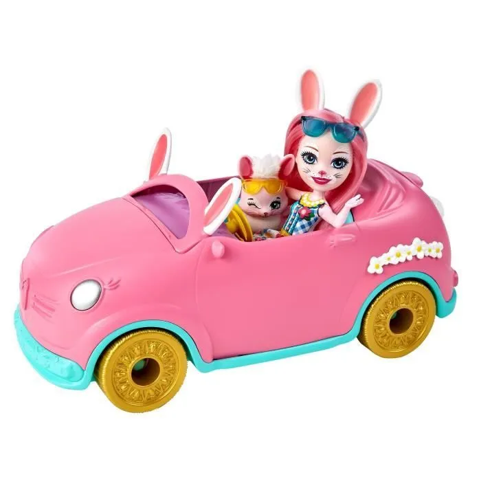 Enchantimals - Voiture Lapinmobile - Accessoire Mini-poupée - Dès 4 ans HCF85-0