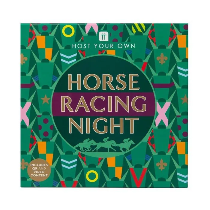 Jeu de societe - jeu de plateau Talking tables - HOST-HORSERACE - Horse Racing Board Game for Family Games Night-1