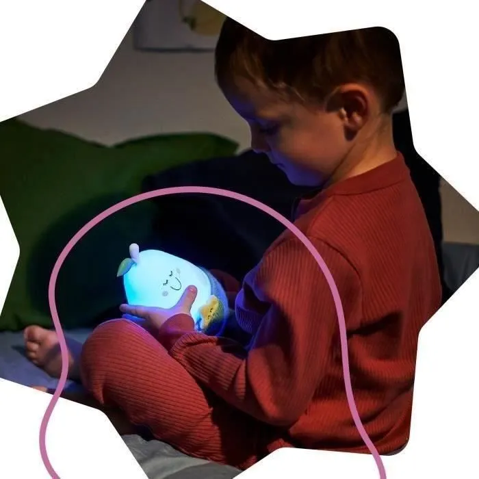 Veilleuse silicone BADABULLE - Modèle : BERTILLE - Nomade - Lumière douce-4