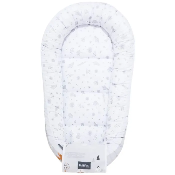 Bellochi Reducteur de Lit Bebe Cale Bebe pour Lit Cocon Bebe - 100% Coton 90 x 60cm - Nid de Bebe Baby Nest - Apanatschi-2
