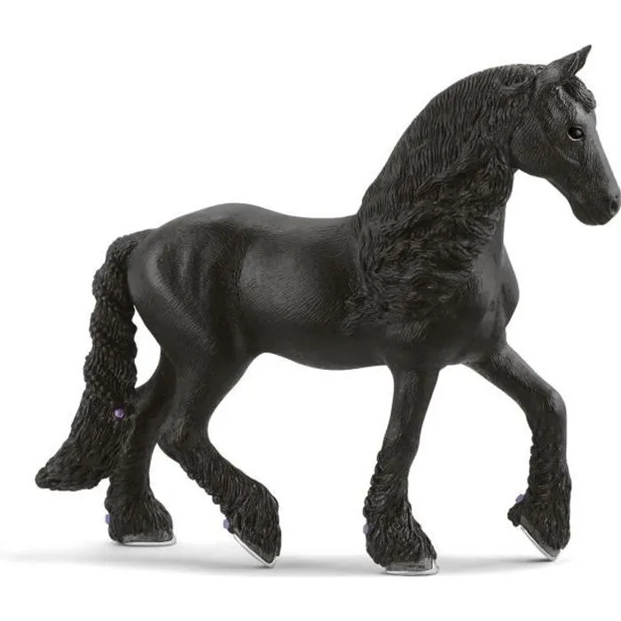 Figurine Jument Frison - SCHLEICH - Horse Club - Marron - Pour Enfant de 3 ans et plus-0