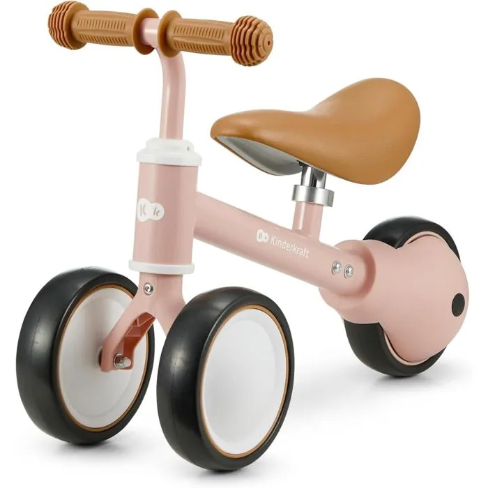 Draisienne tricycle CUTIE - KINDERKRAFT - Rose - 3 roues - Légère et compacte-0