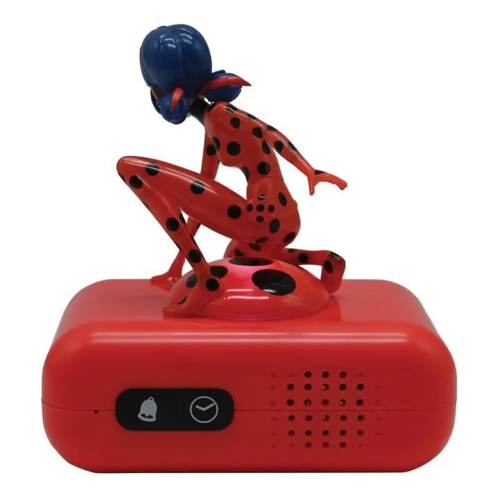 Radio réveil Miraculous - LEXIBOOK - Ladybug lumineuse - Rouge et noir - Pour enfant-3