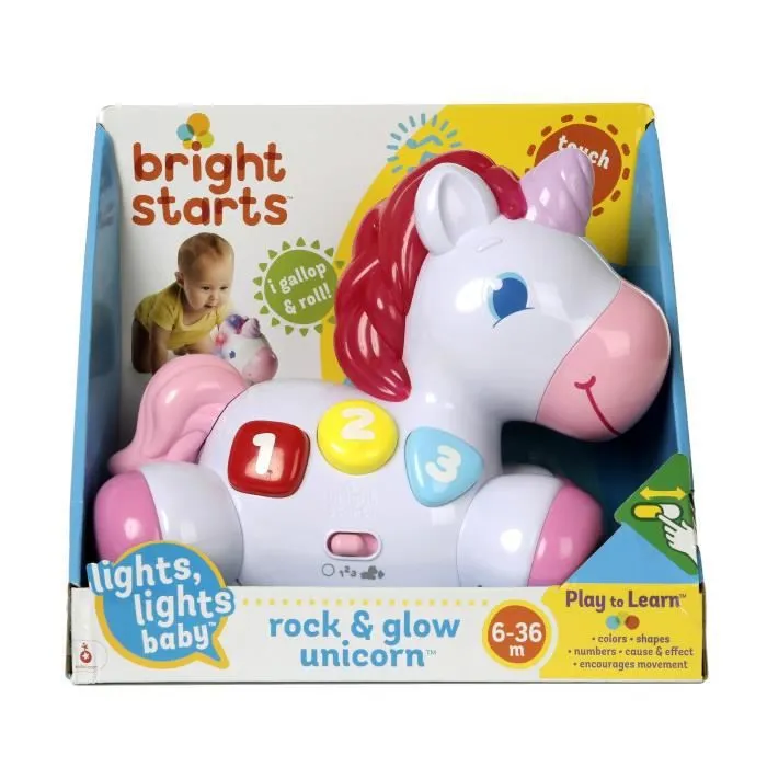 BRIGHT STARTS Jouet licorne Rock & Glow-3