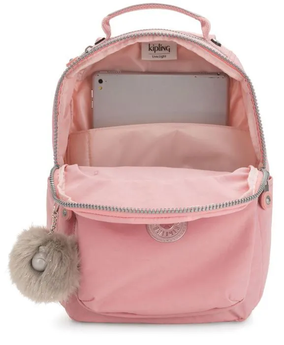 Sac à dos - Kipling - Seoul Backpack S - Rose - 25x35x11 cm - 440g-3