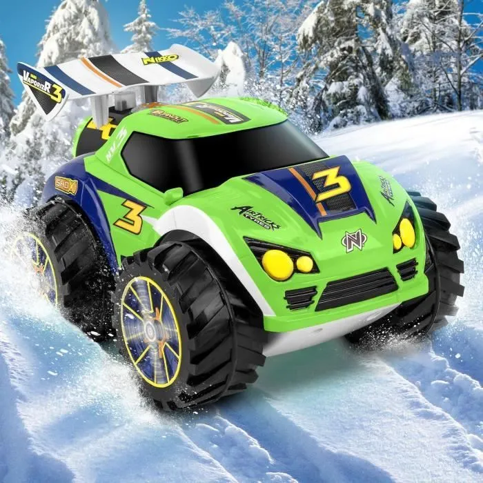 Voiture Télécommandée NIKKO NANO VAPORIZR NEON amphibie 4x4 2.4 Ghz 15 km/h - Vert-2