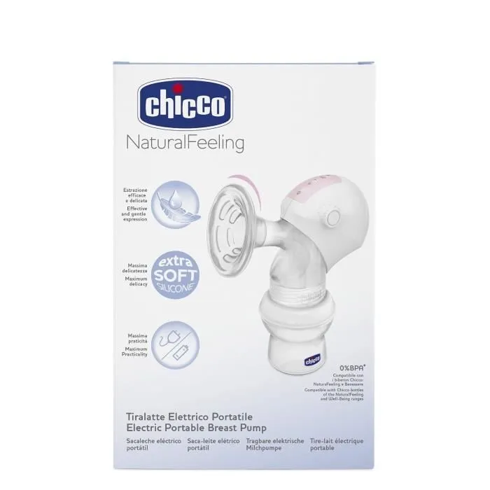CHICCO Tire-Lait Électrique Portable Natural Feeling avec accessoires-3