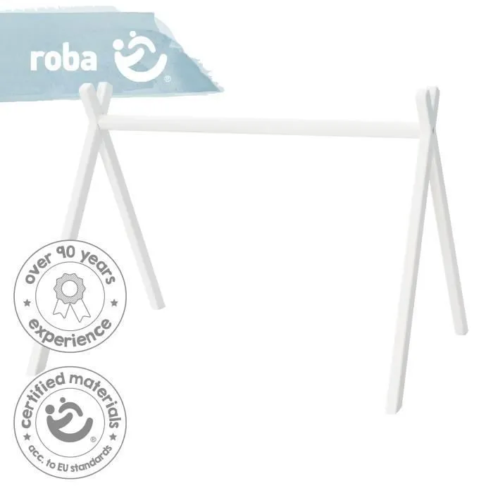 Portique d'Éveil en Bois pour Bébé Montesori Babygym - Blanc - ROBA - Universel - Mixte-1