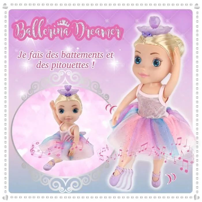 Poupée Ballerina Dreamer - BANDAI - Grande danseuse de 45 cm - Tourne sur elle-même - Pack éco-responsable-5
