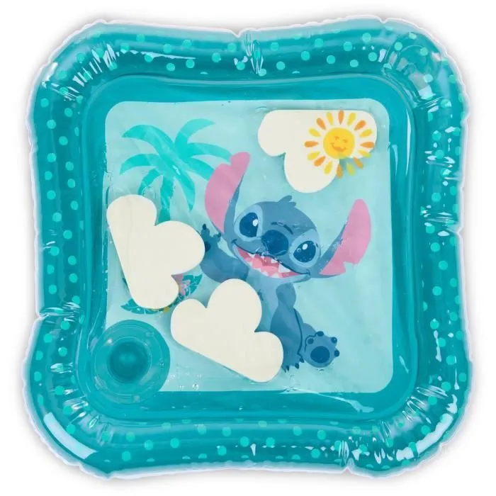 DISNEY BABY - STITCH - Tapis d'eau pour bébé, jeu sensoriel et d'éveil, gonflable, facile à nettoyer, pliable, dès la naissance-0