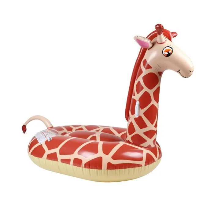 Bouée Gonflable XXL Chevauchable - Giraffe - 140x140x105cm - Piscine & Plage-0
