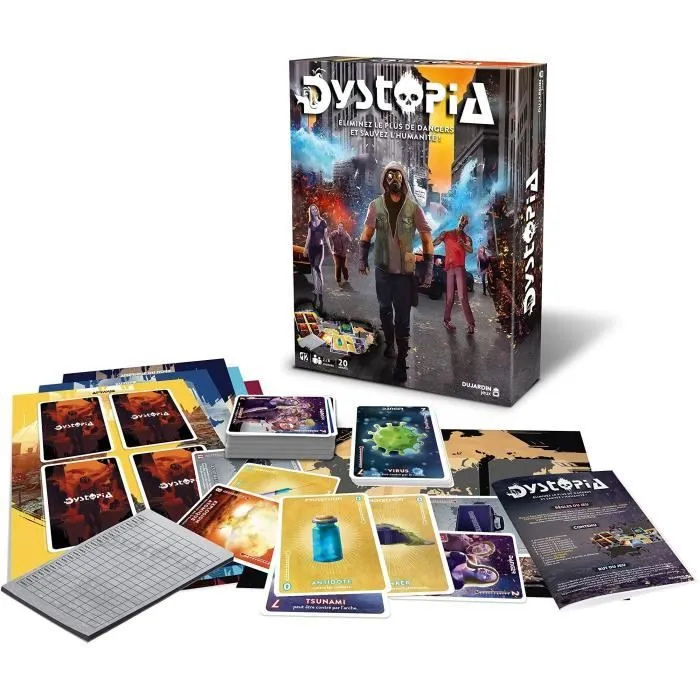 Jeu de carte - DUJARDIN - Dystopia - Jeu d'ambiance - 60 min - A partir de 12 ans-1