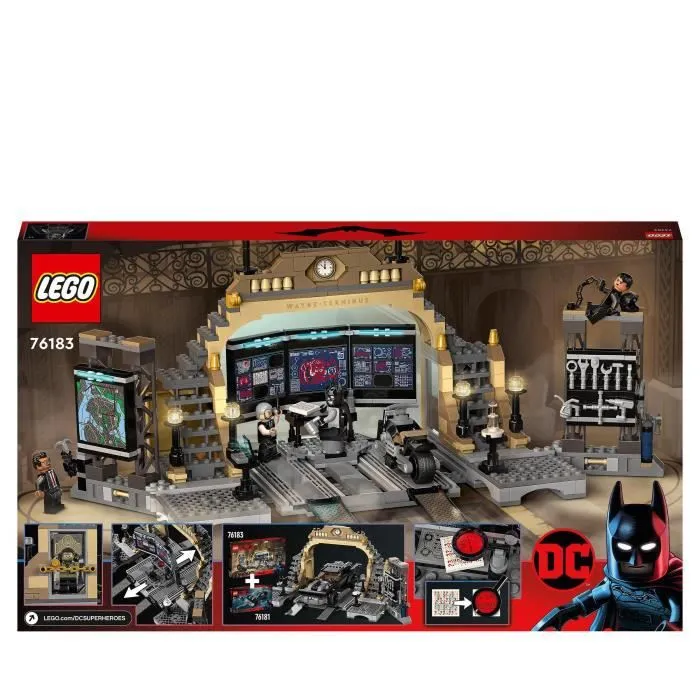 LEGO® 76183 DC Batman La Batcave : l’Affrontement du Sphinx, Moto Jouet pour Enfants dès 8 ans, avec Catwoman et Alfred-5