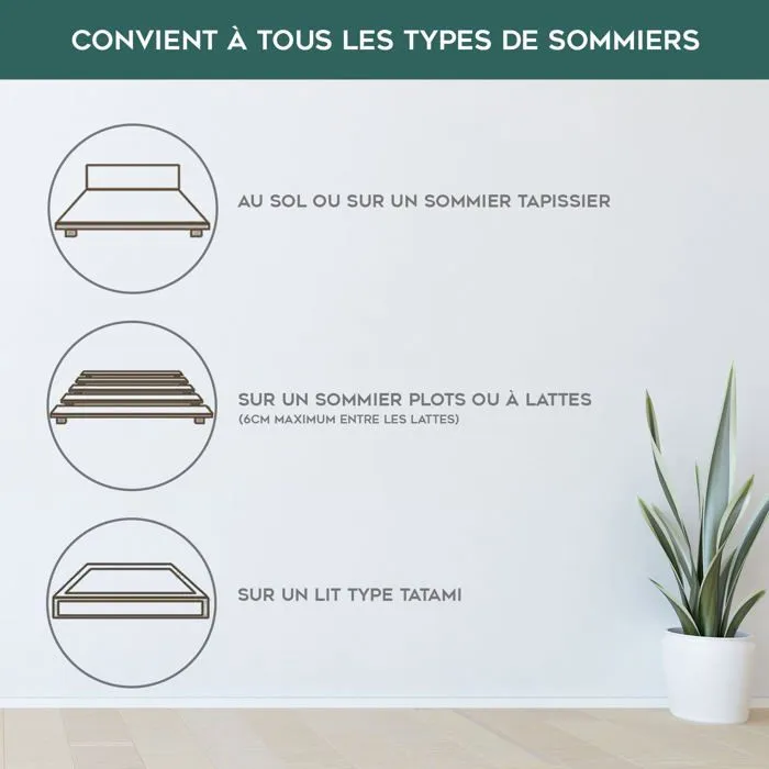 Matelas Benidorm Palace Small 90x190 by Sampur | Épaisseur 26cm - Mémoire de Forme - Ressorts Ensachés - Latex - Confort, Longévité-5