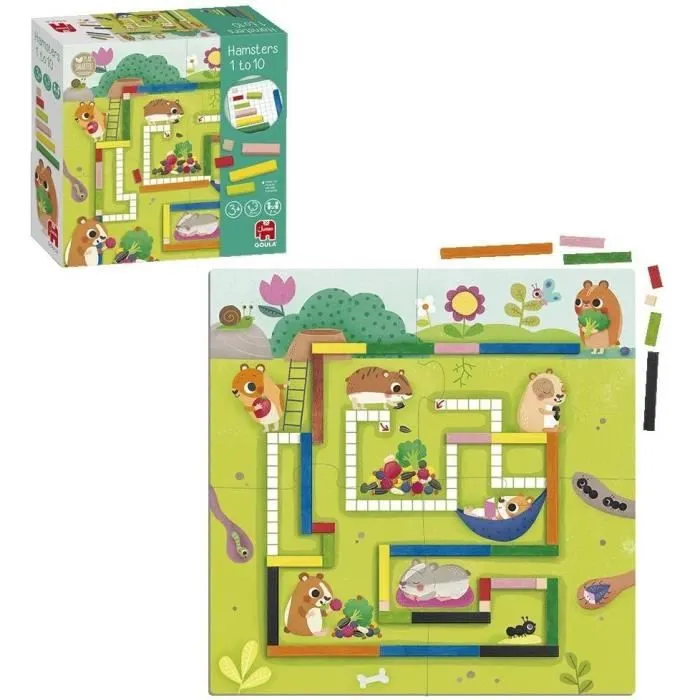 Jeu éducatif - GOULA - 1-10 Maths - Aide les hamsters à constituer leurs provisions pour l’hiver-1