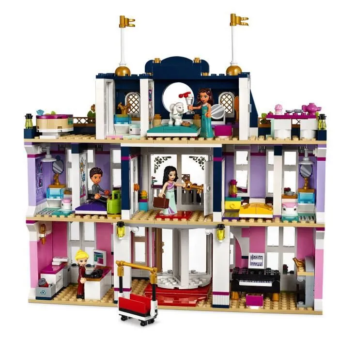 LEGO® Friends 41684 Le Grand Hôtel de Heartlake City, Grande Maison, Figurine Animaux, Mini-poupées, Jouet Enfants 8 Ans-2