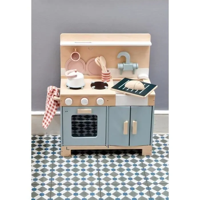 Cuisinette en bois FSC - DAM - Contemporain - Design - Cuisine linéaire - Porte(s)-1