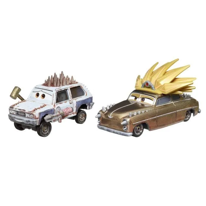 Cars Disney Pixar - Pack de 2 Véhicules (modèle aléatoire) - Petite Voiture - 3 ans et + - Disney Pixar Cars - DXV99-3