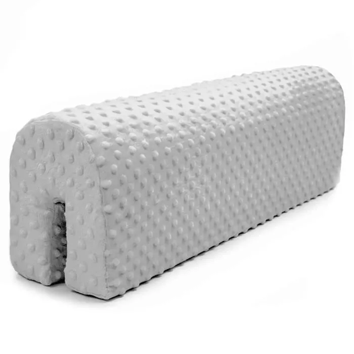 Tour de lit bebe protection enfant 70 cm - contour de lit bébé complet respirant protège-lit bord en mousse Gris Clair Velours-0