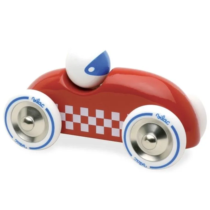 Voiture Rally Checkers GM Rouge - VILAC - 2283R - Pour Enfant de 2 ans et plus-1