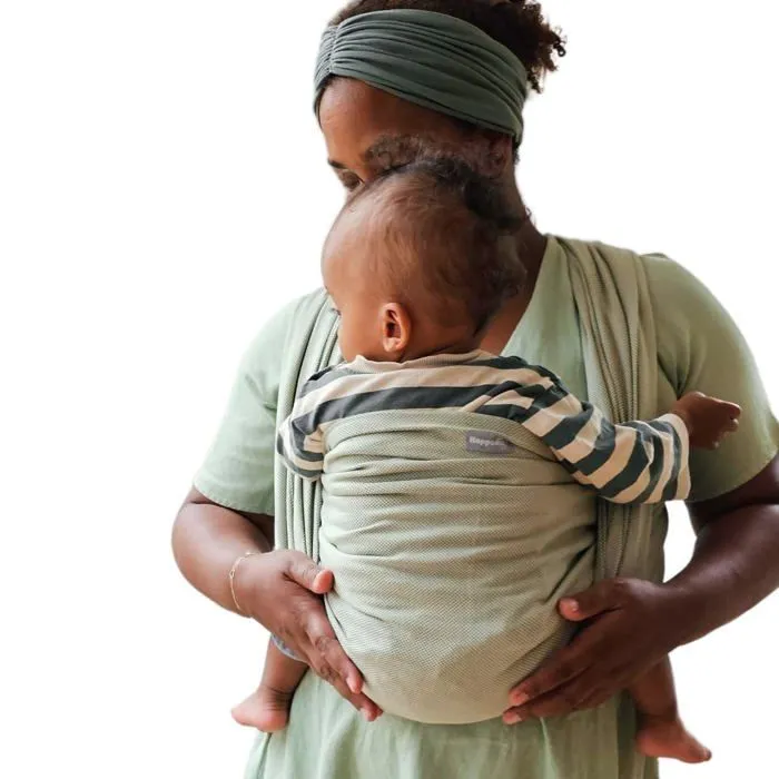 Hoppediz - l-elb - Echarpe de portage tissee pour bebe des la naissance, nouveau-ne a enfant, 100% coton, 4,60 m-0