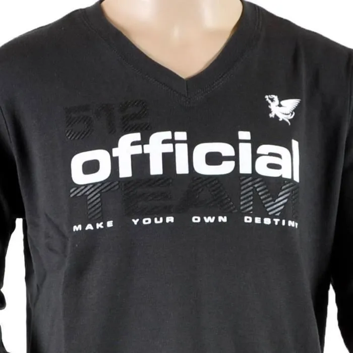 T-Shirt  RG 512 Manches Longues RGH 465 Gris Anthracite - Gris-3