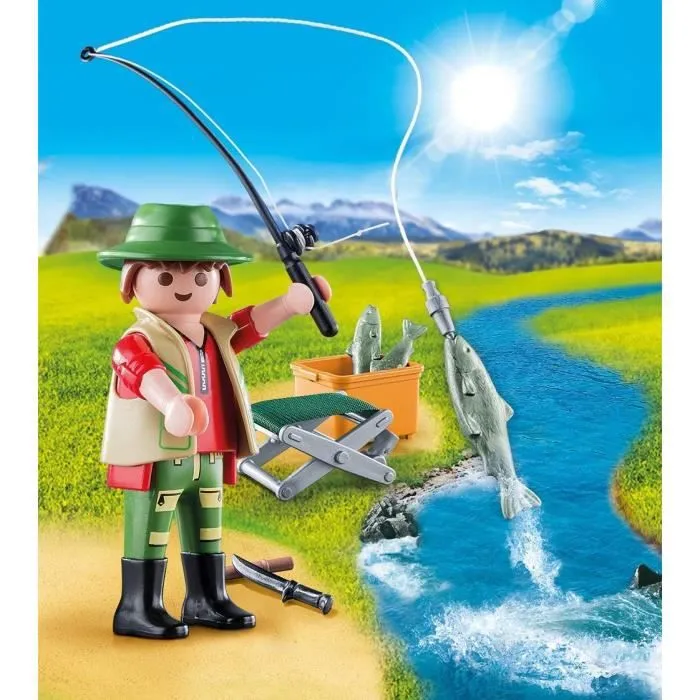 PLAYMOBIL - Country - Spécial Plus - Pêcheur à la ligne-1