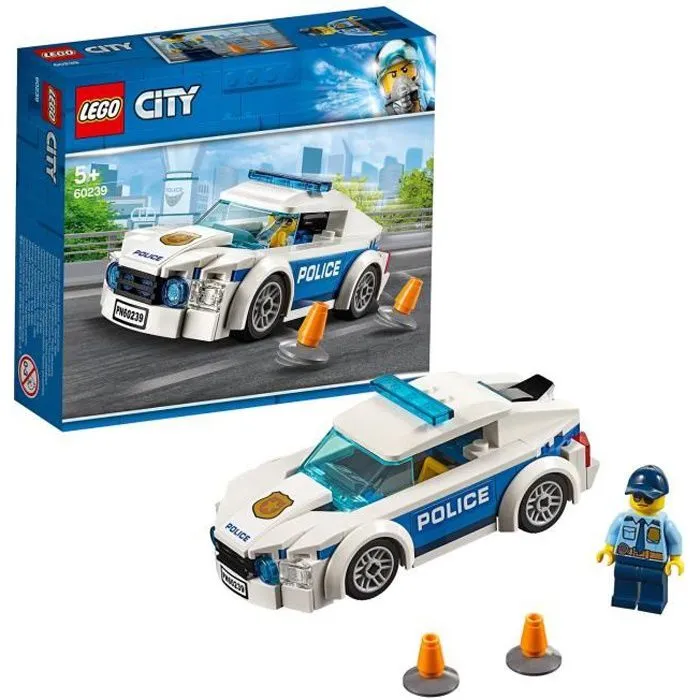 LEGO® City 60239 La voiture de patrouille de la police, Ensemble de Véhicules, Jouet pour Enfants Fille Garçon de 5 ans et +-0