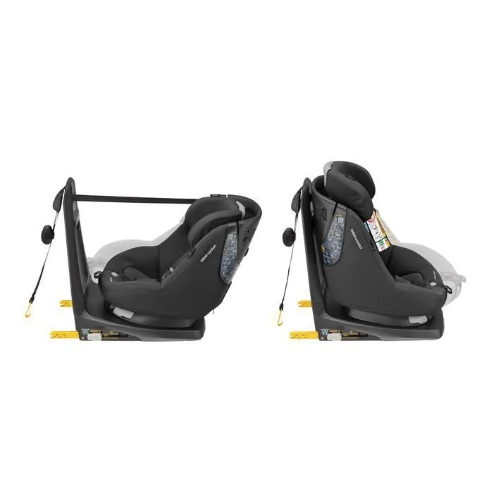 Siège auto BEBE CONFORT AxissFix Air, Group 0+/1, Isofix, Pivotant, i-Size, Air bags intégrés, Authentic Black, de 4 mois à 4 ans-1