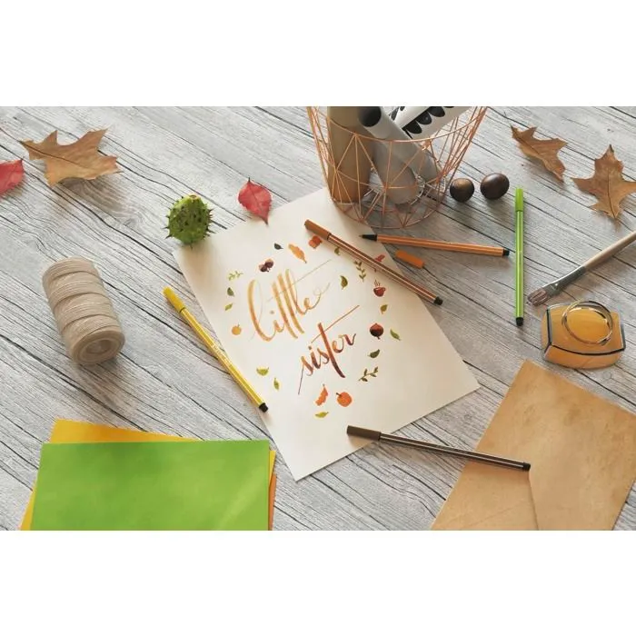 Feutre - STABILO - PEN 68 - Lot de 10 - Bleu clair - Mixte - À partir de 3 ans-2