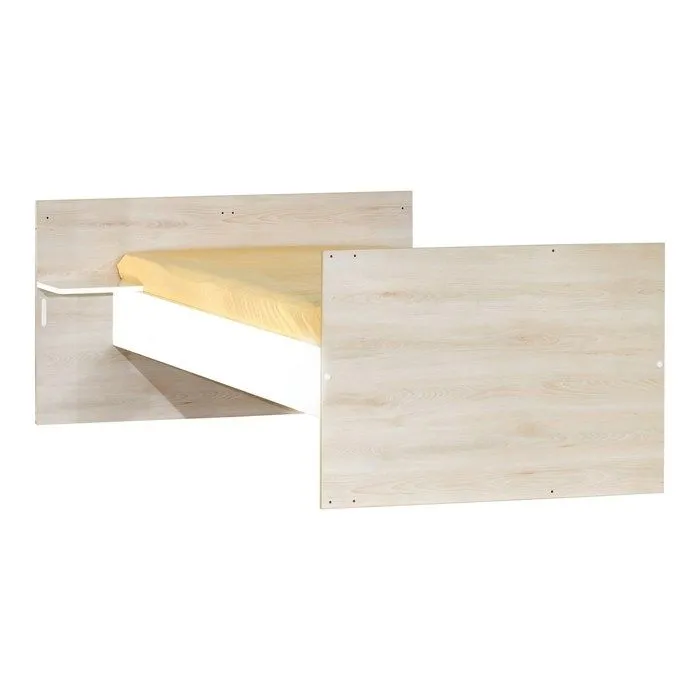 Lit Combiné 120x60 évolutif en 90x190 en bois-3
