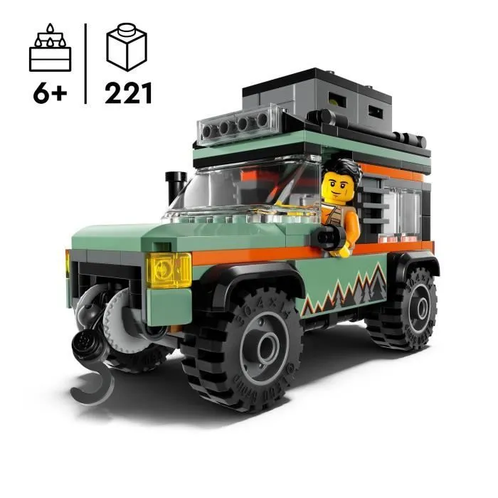 LEGO City 60447 Le camion 4x4 tout-terrain - Jeu de construction pour garçon dès 6 ans-1