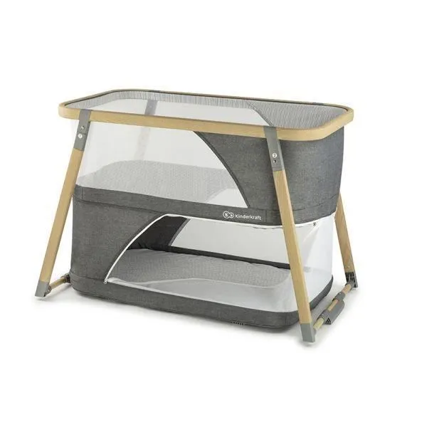 Lit bébé 4 en 1 SOFI - KINDERKRAFT - Gris - Aluminium - Matelas réglable - Léger-2