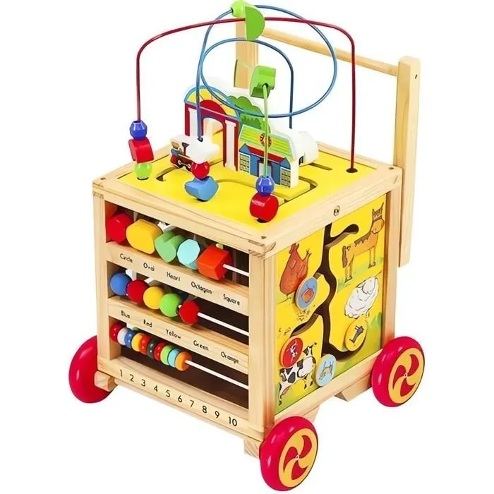 Kruzzel - Jouet à pousser - Trotteur - Chariot de Marche Multi-Activités - A partir de 12 mois-0