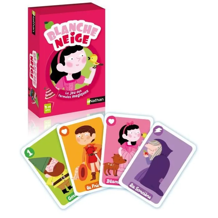Jeu de Cartes - NATHAN - Blanche Neige - 40 cartes - Disney Princesses - 15 min-1