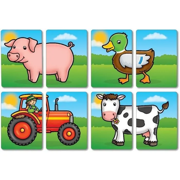 Jeu de paires La basse-cour ORCHARD - Pour enfant de 18 mois et plus - Jeu de société - Mixte - Mémory-4