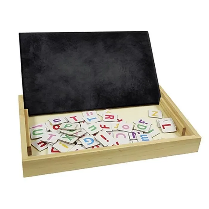 LEXIBOOK - Bio Toys - L’Ecole des mots bilingue Français / Anglais – Jeu en Bois-1
