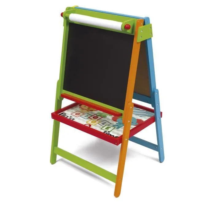 FISHER PRICE -Tableau double face en bois + ACCESSOIRES-1
