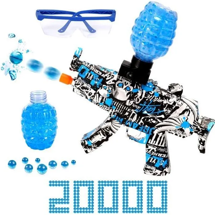 Pistolet à eau électrique - PIMPIMSKY - Modèle Tuya bleu - 20 mètres - 4500 tirs - 5000 bombes à eau-0