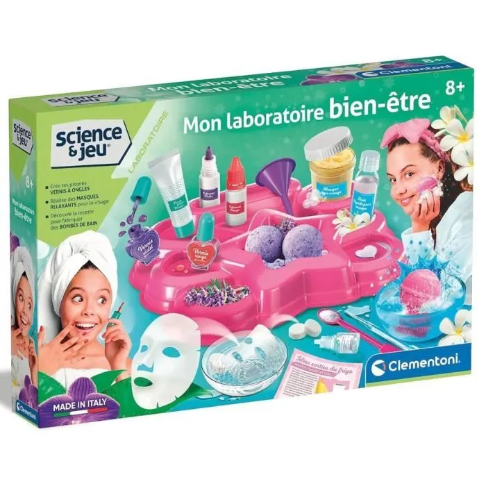 Clementoni - Sciences et Jeu - Mon laboratoire bien-être - Fabriquer soi-même ses produits de beauté - Fabriqué en italie-0