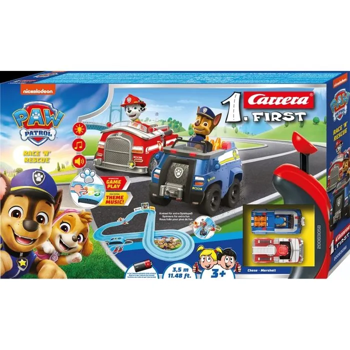 Circuit de course - PAW PATROL - Circuit Race 'N' Rescue - Multicolore - 3,5 mètres - 3 ans et plus-0