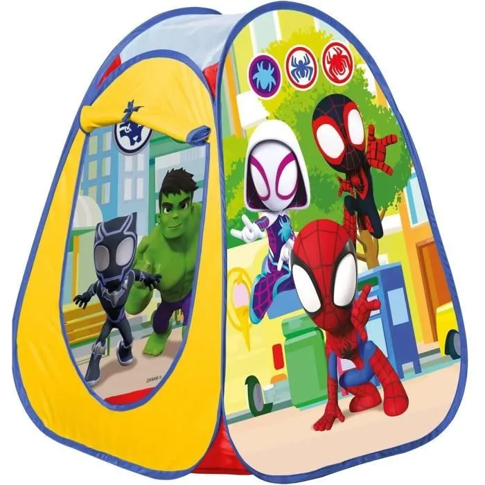 Tente pliante - JOHNTOY - Spiderman - Multicolore - Autopliante-0